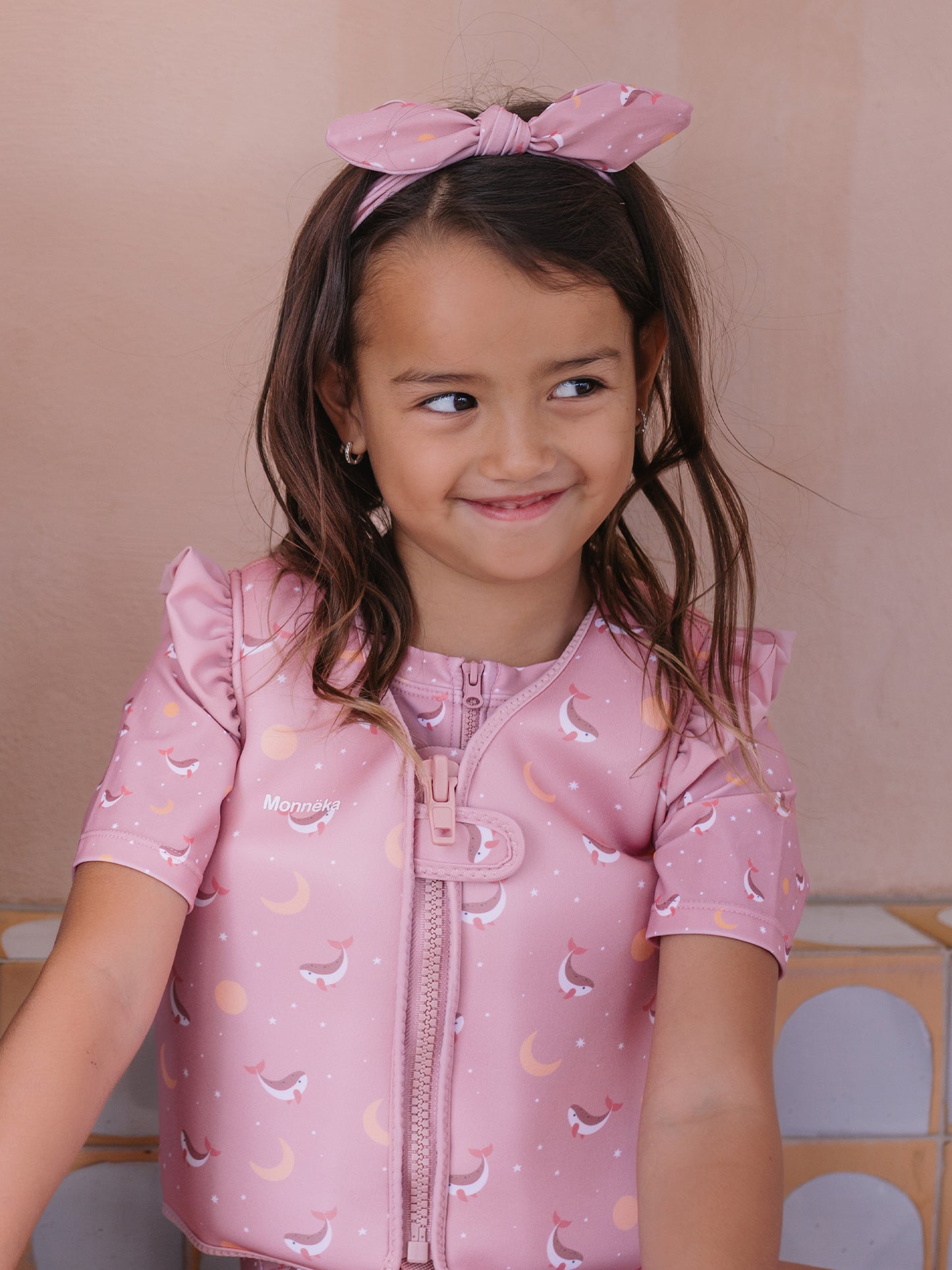 CHALECO FLOTADOR APRENDIZAJE WHALE PINK 2-3 AÑOS