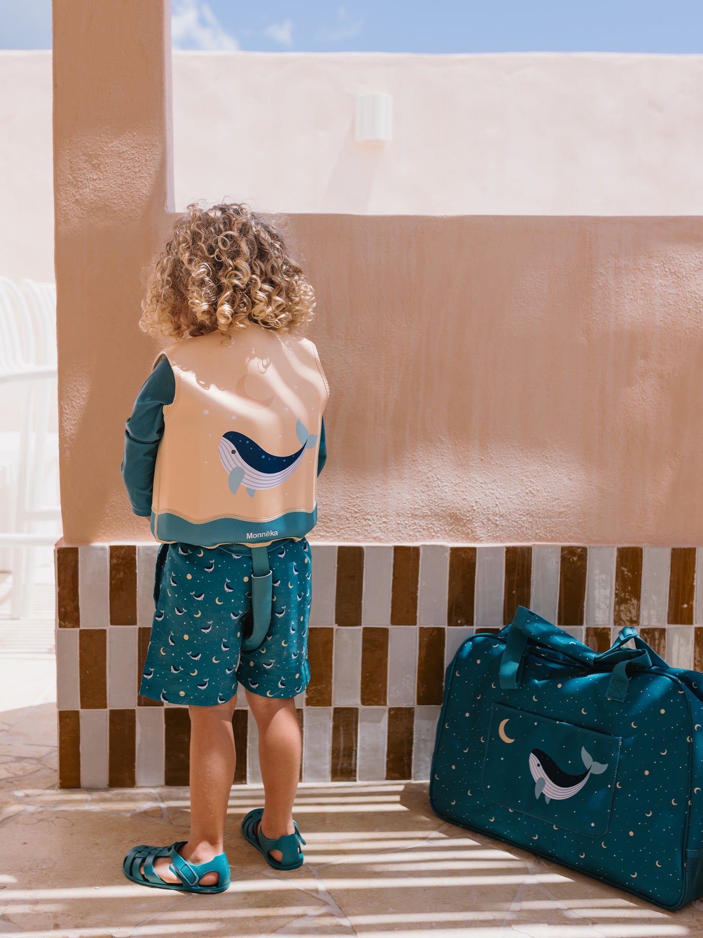 CHALECO FLOTADOR APRENDIZAJE WHALE TEAL 3-6 AÑOS