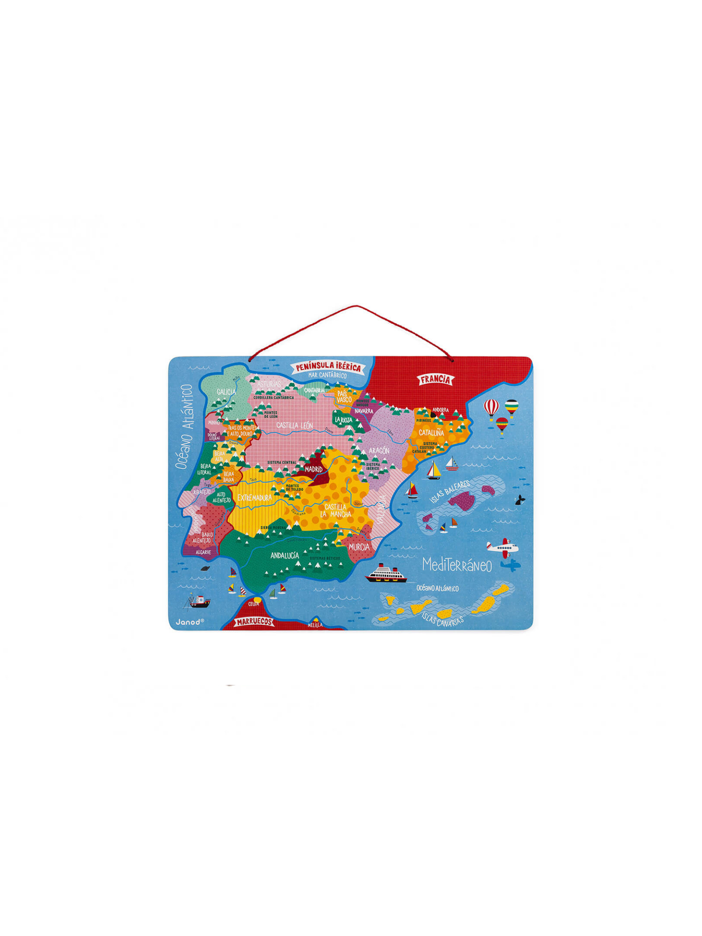 MAPA MAGNÉTICO DE LA PENÍNSULA IBÉRICA