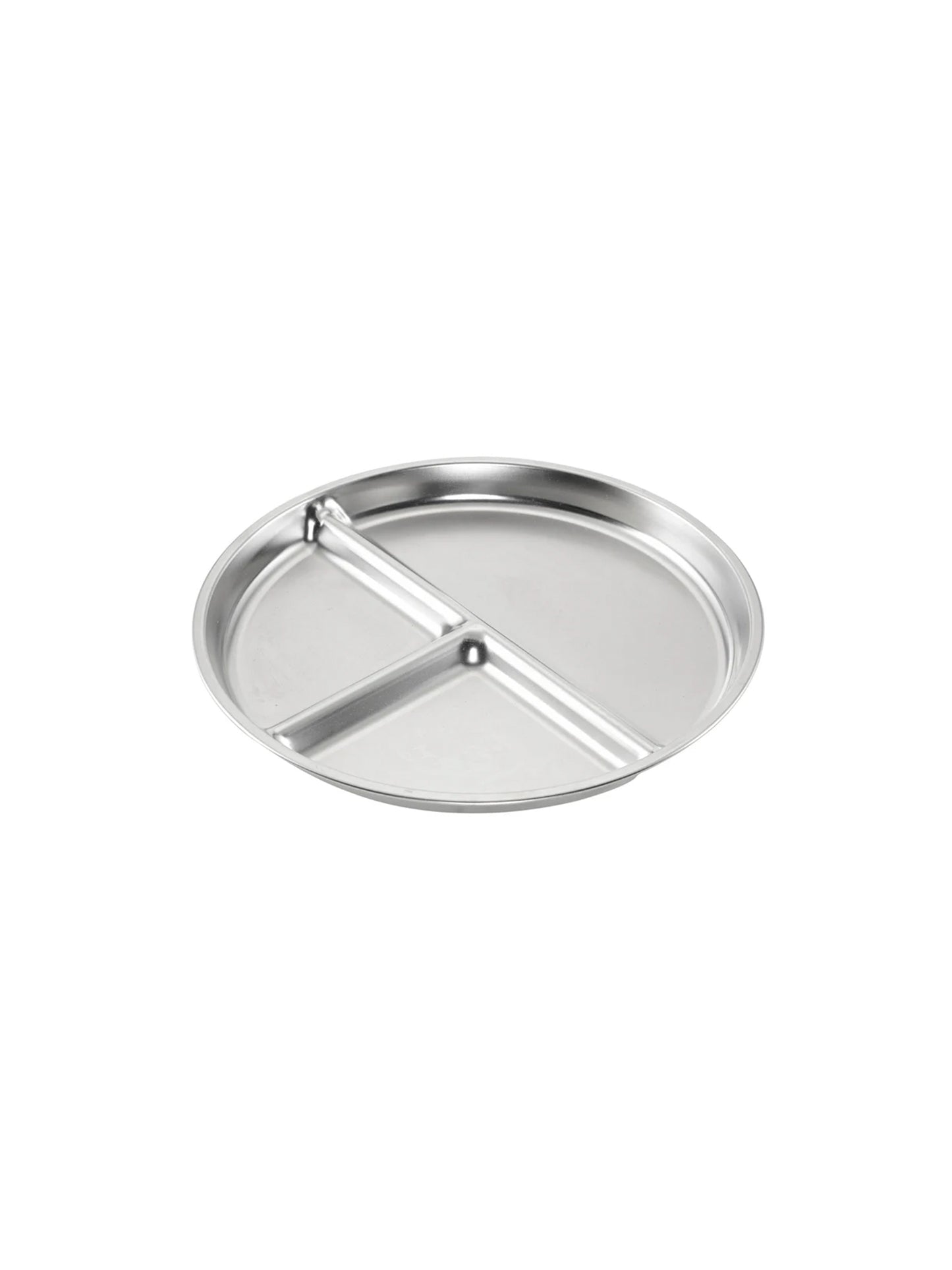 PLATO DE ACERO INOXIDABLE 3 COMPARTIMENTOS