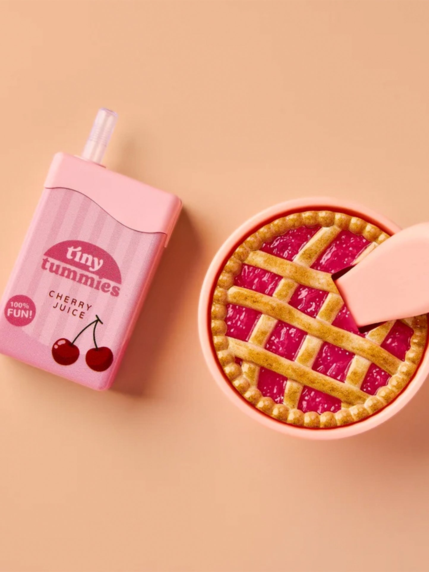 PACK DE PASTEL DE MANAZANA Y ZUMO DE CEREZA
