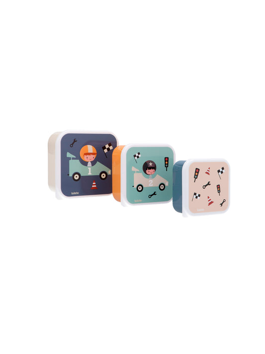 3 TUPPER - CAJA DE ALMUERZO SPEED RACER Tutete KIDSME