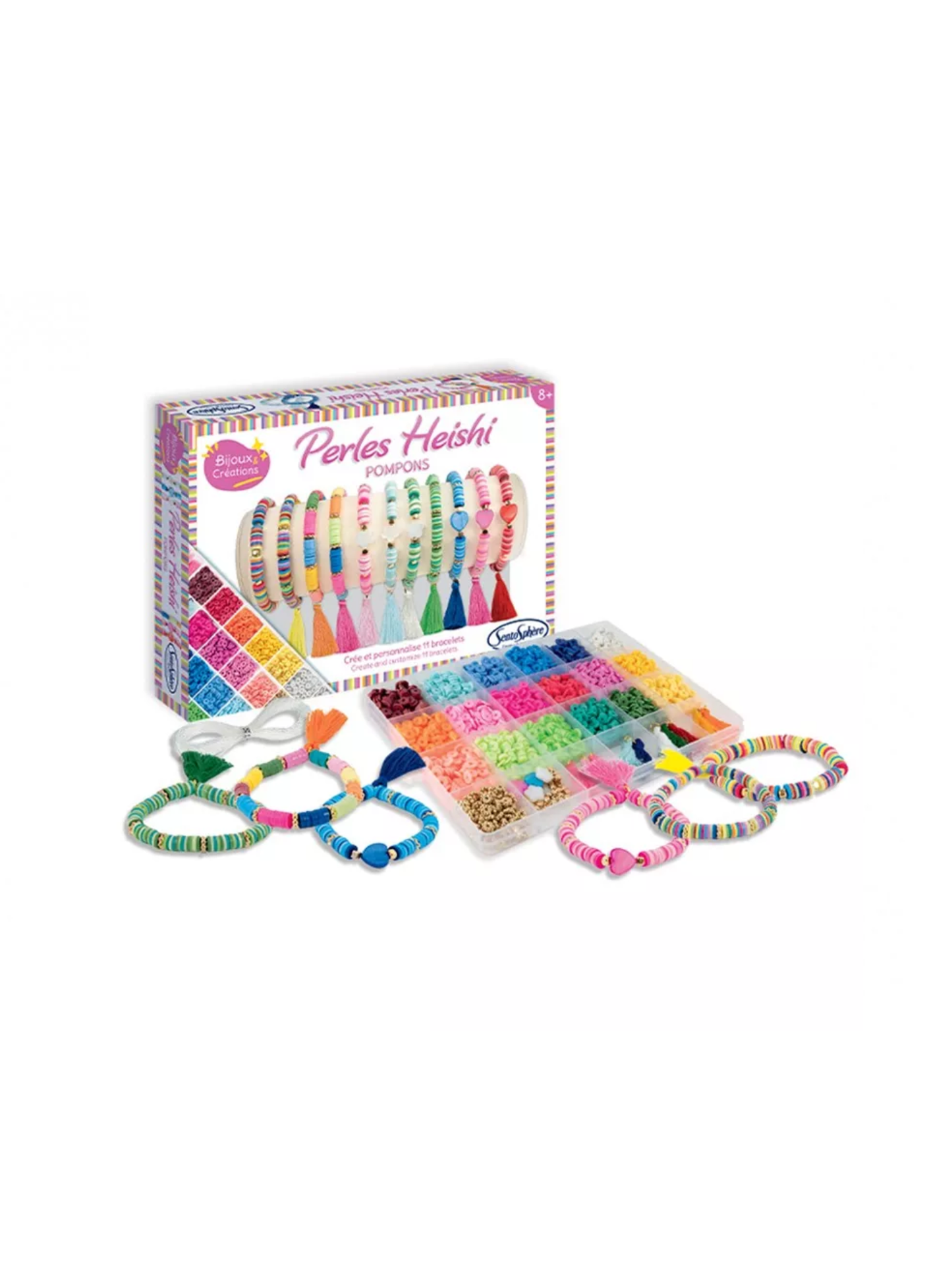 HEISHI POMPOM BRACELETS