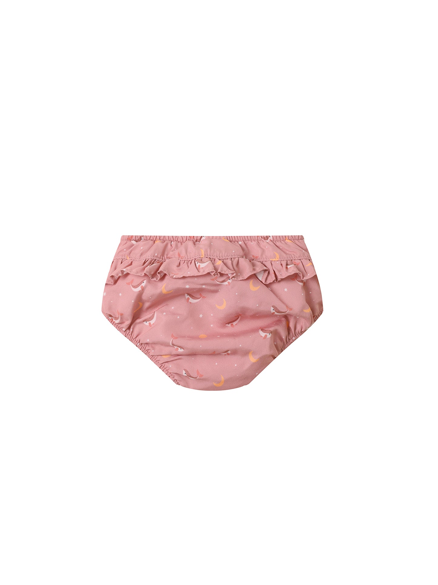 BAÑADOR PAÑAL VOLANTES PROTECCIÓN SOLAR WHALE PINK