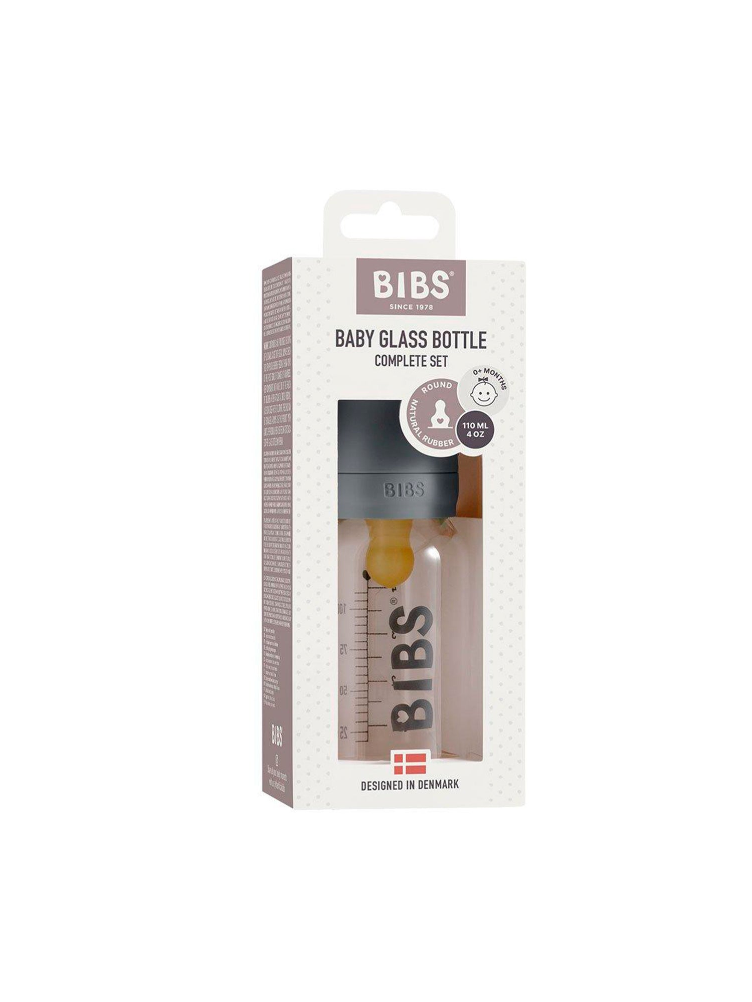 BIBERÓN CRISTAL IRON 2 MEDIDAS BIBS KIDSME
