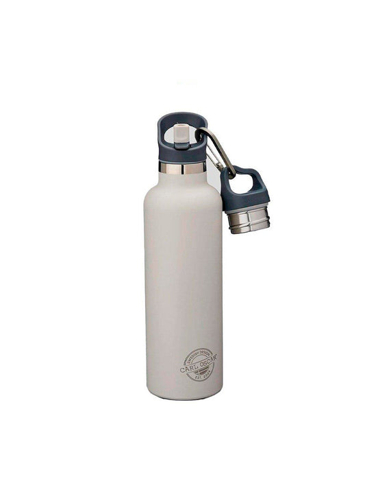 BOTELLA CON PAJITA DE ACERO INOX GRIS 500ml