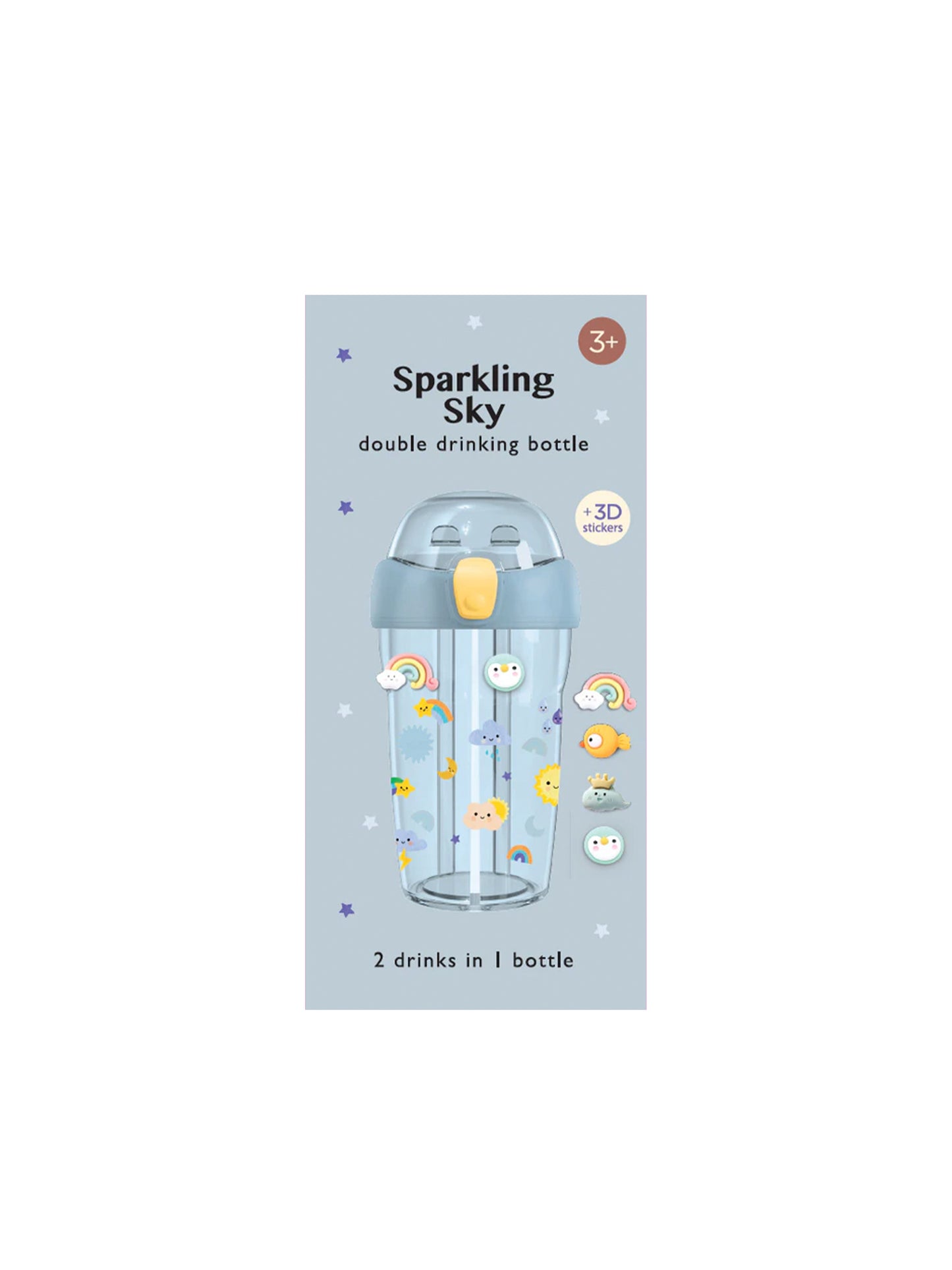 BOTELLA SPARKLING SKY BLUE (INCLUYE PEGATINAS 3D)