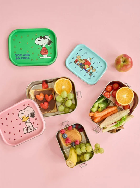 CAJA DE ALMUERZO SNOOPY LIGHT BLUE