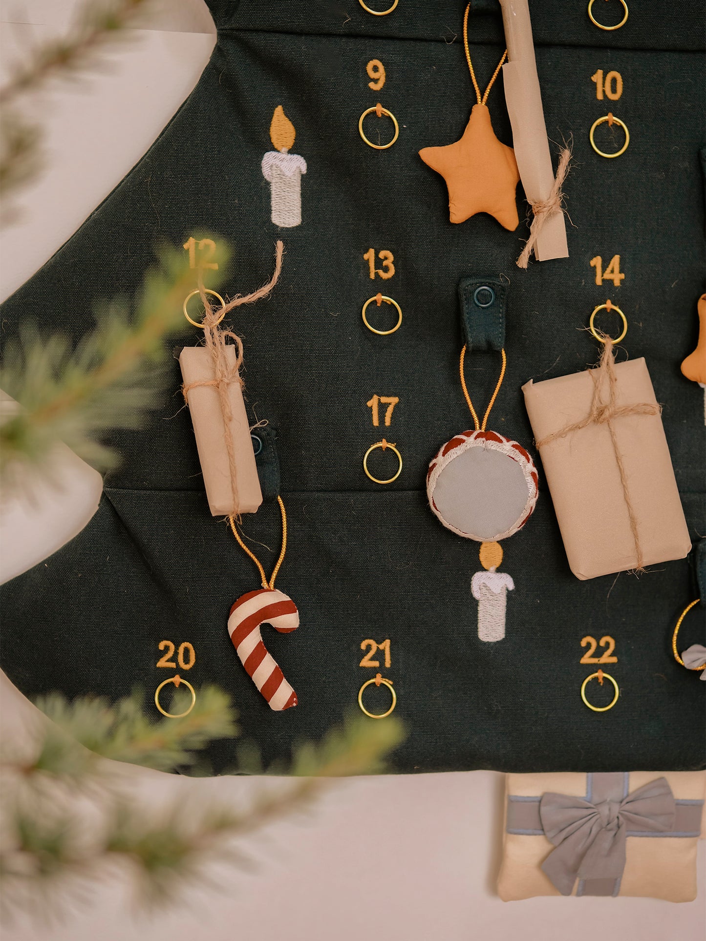 CALENDARIO ADVIENTO BORDADO CHRISTMAS THREE