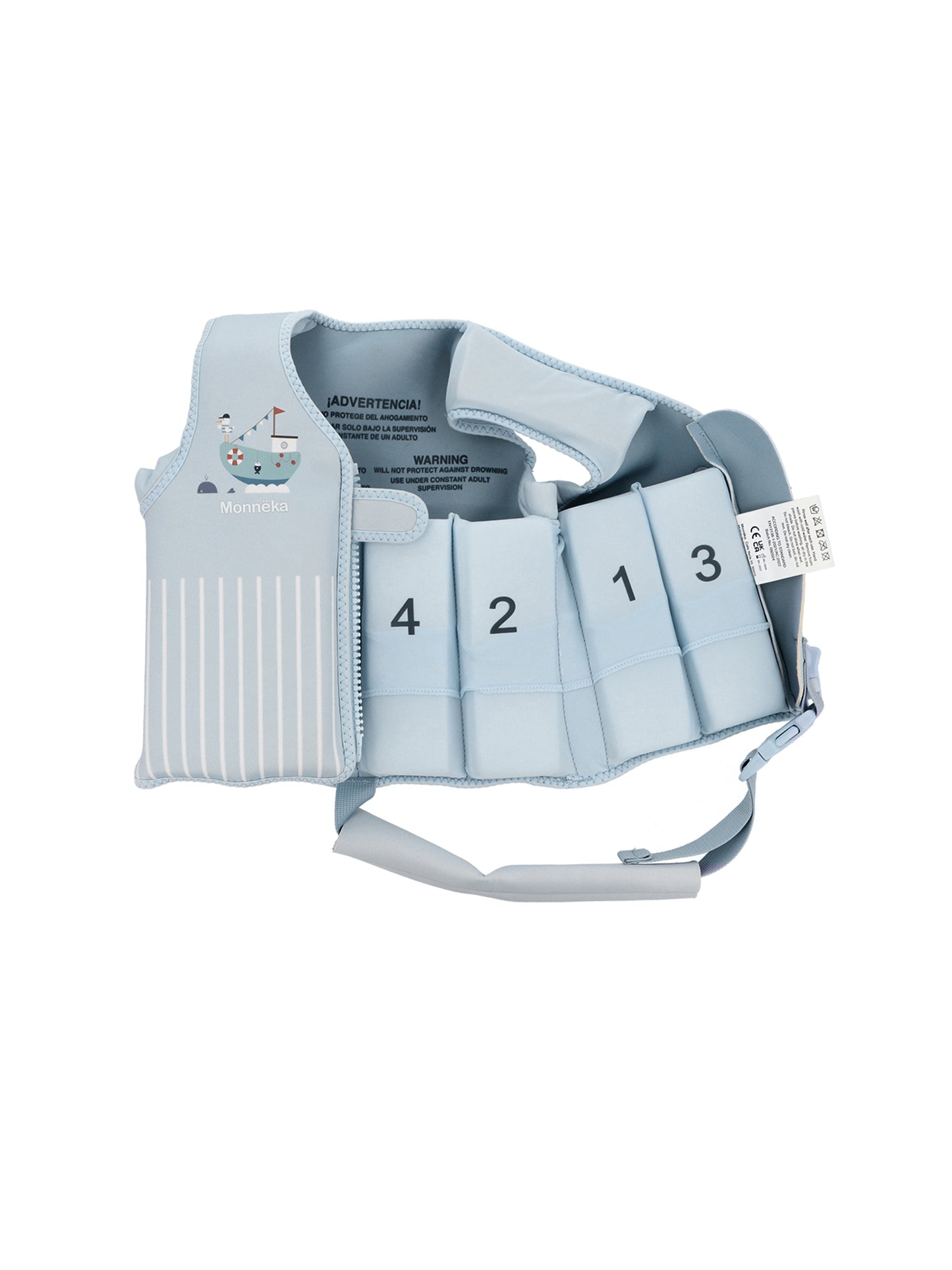 CHALECO FLOTADOR APRENDIZAJE FISHING BOAT 1-2 AÑOS