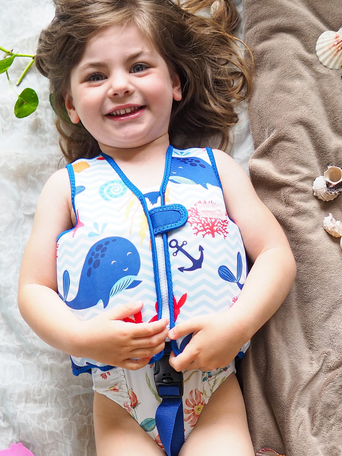 CHALECO FLOTADOR BALLENAS 5 A 9 AÑOS Mundo Petit KIDSME