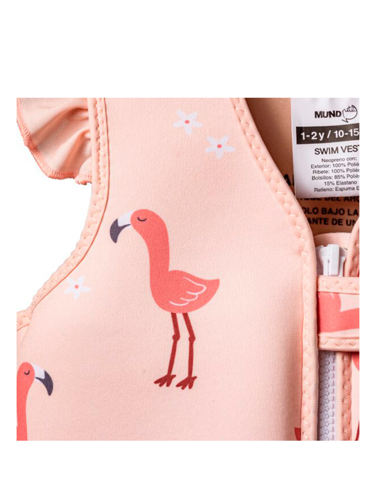 CHALECO FLOTADOR FLAMENCOS 1-2 AÑOS Mundo Petit KIDSME