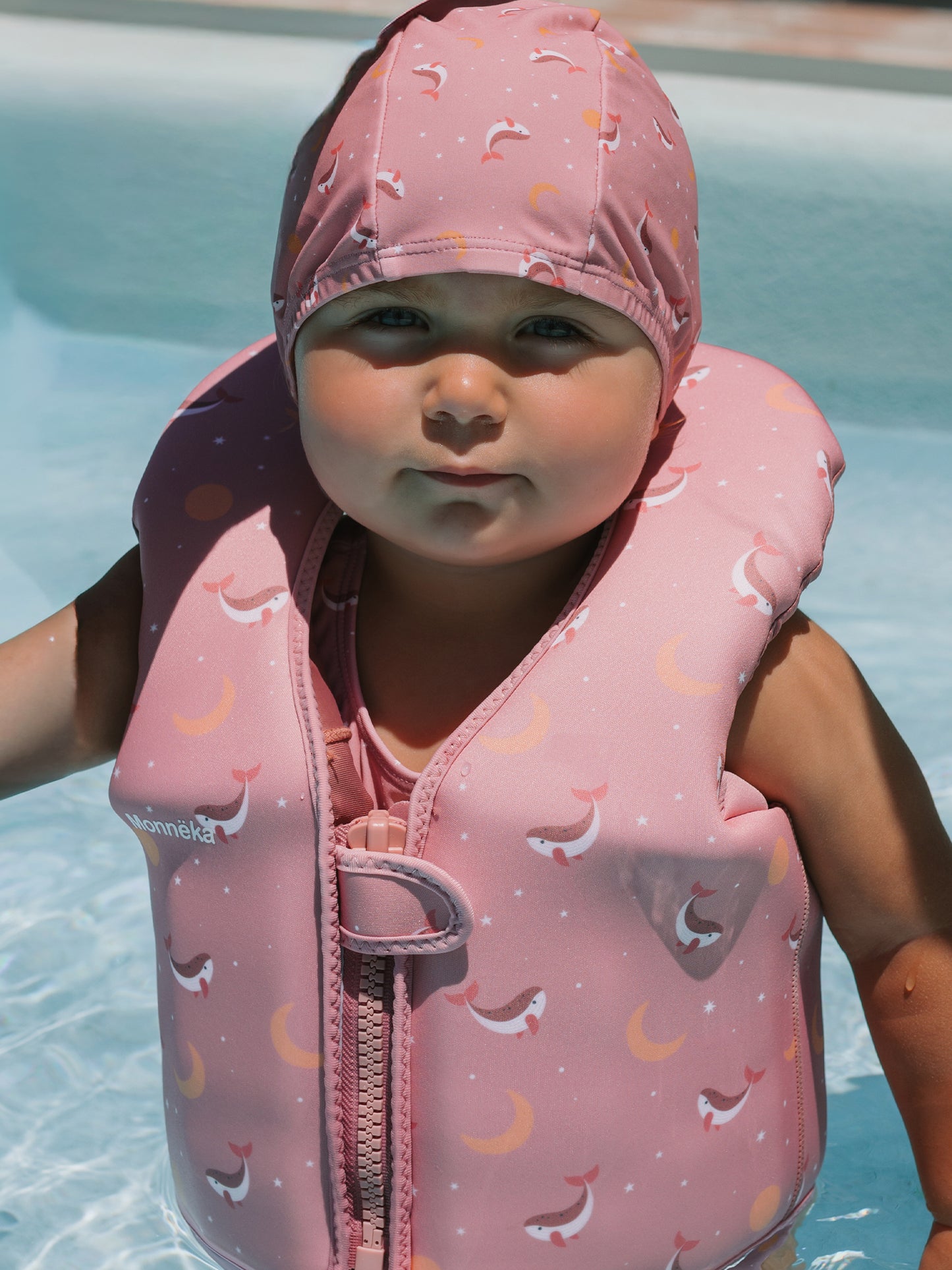 CHALECO FLOTADOR APRENDIZAJE WHALE PINK 1-2 AÑOS