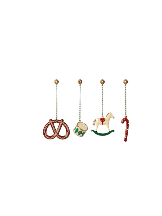 CONJUNTO DE ADORNOS DE METAL PETER'S CHRISTMAS