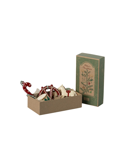 CONJUNTO DE ADORNOS DE METAL PETER'S CHRISTMAS