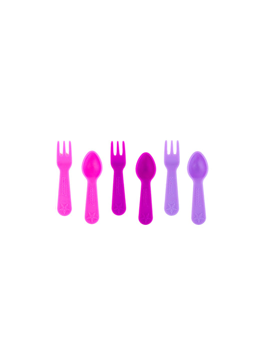 SET DE CUBIERTOS DESAYUNO ROSA