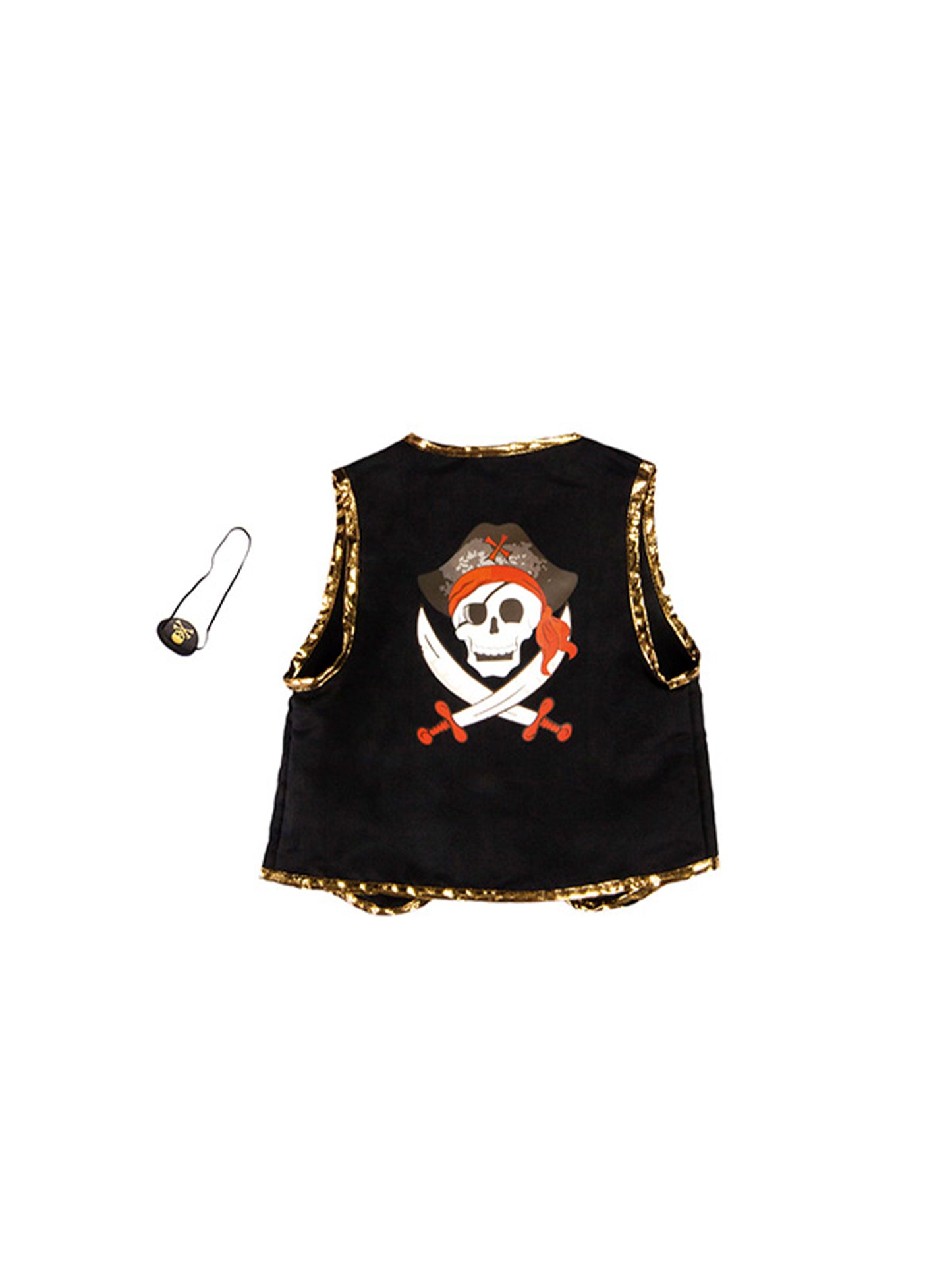 DISFRAZ PIRATA CHALECO + PARCHE