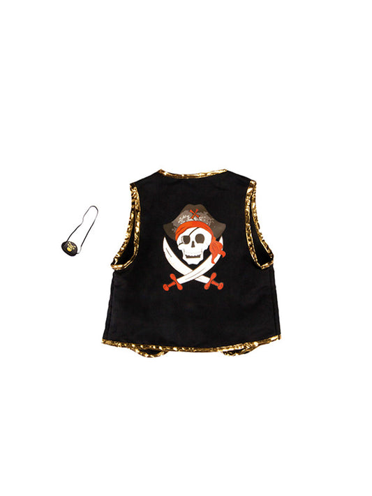 DISFRAZ PIRATA CHALECO + PARCHE