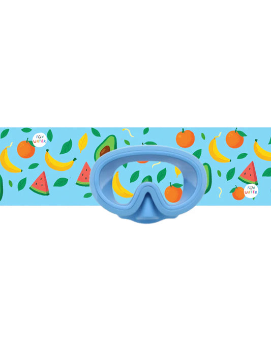 GAFAS MÁSCARA TURBANTE FRUTAS AZUL CLARO