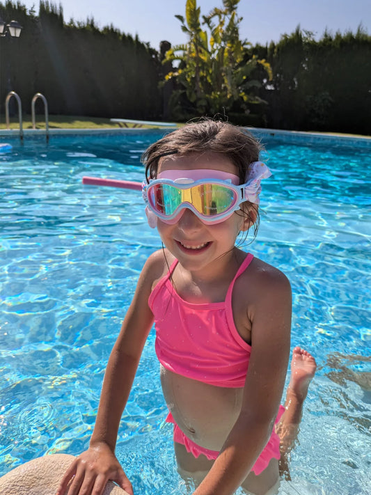 GAFAS MÁSCARA TURBANTE SIRENA LILA