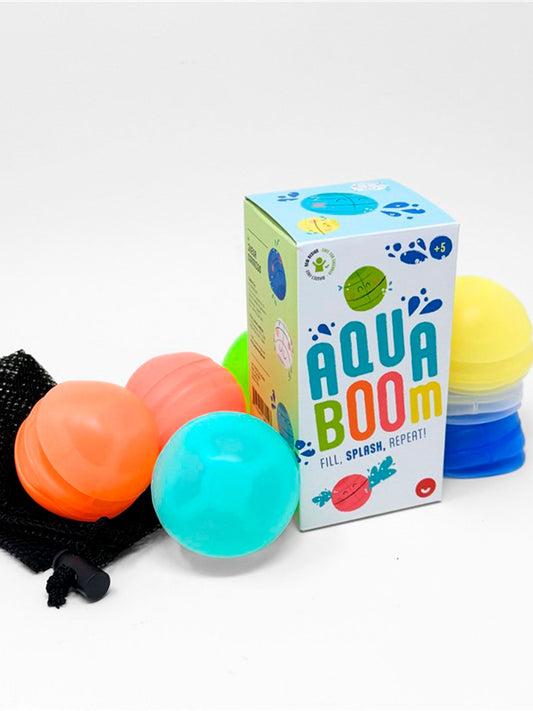 GLOBOS DE AGUA REUTILIZABLES AQUABOOM Juega Conmigo KIDSME