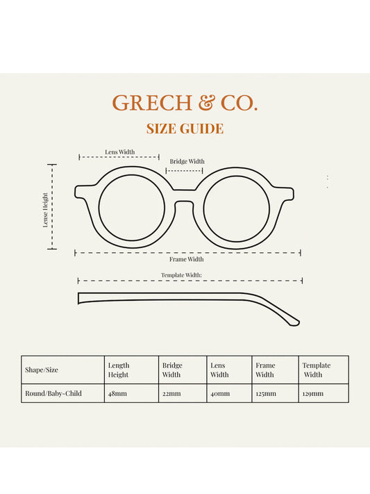 GAFAS DE SOL ORIGINAL ROUND IN BLOOM Grech & Co. KIDSME