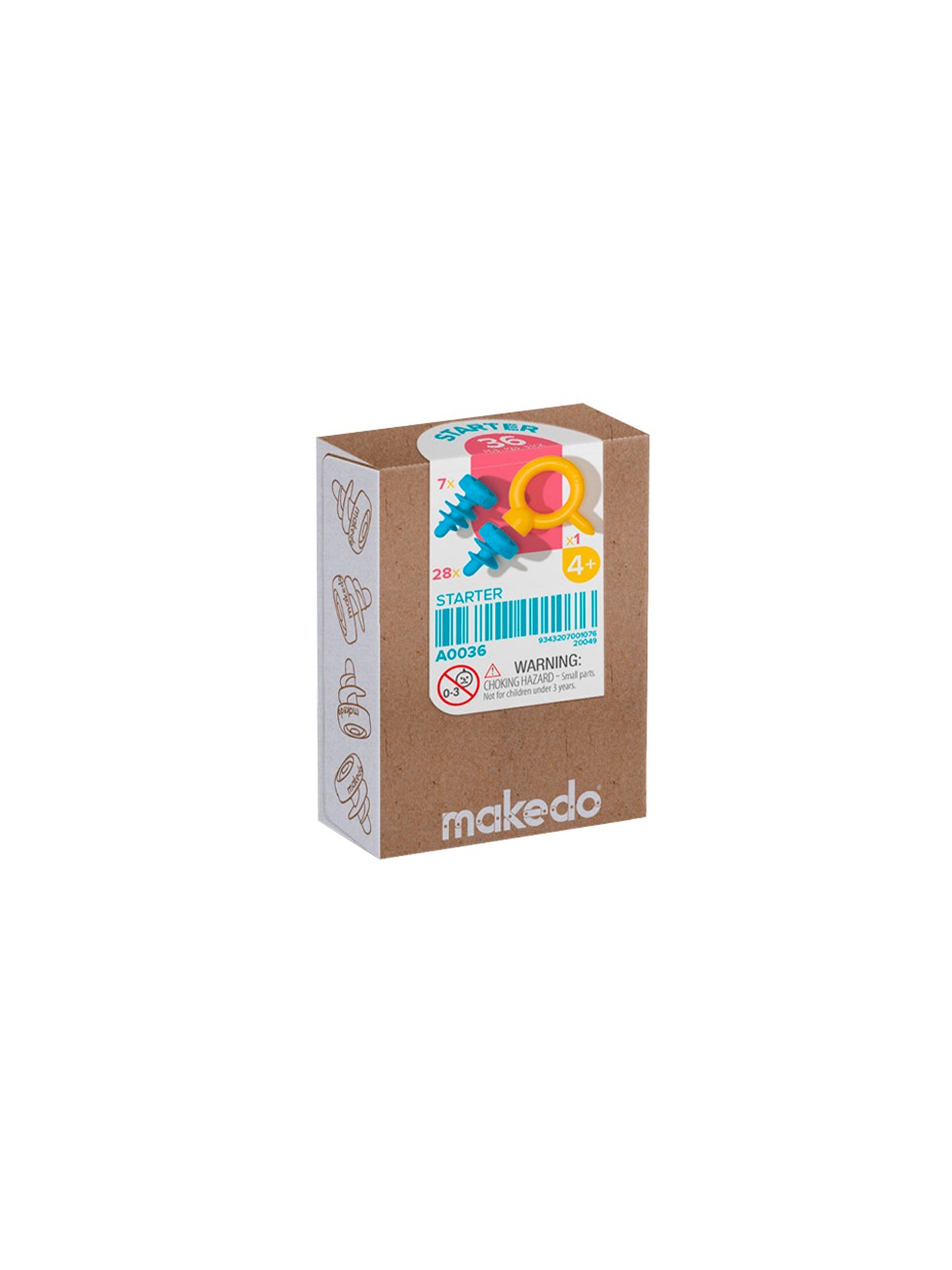 MAKEDO DISCOVER STARTER KIT 36 PIEZAS Makedo KIDSME