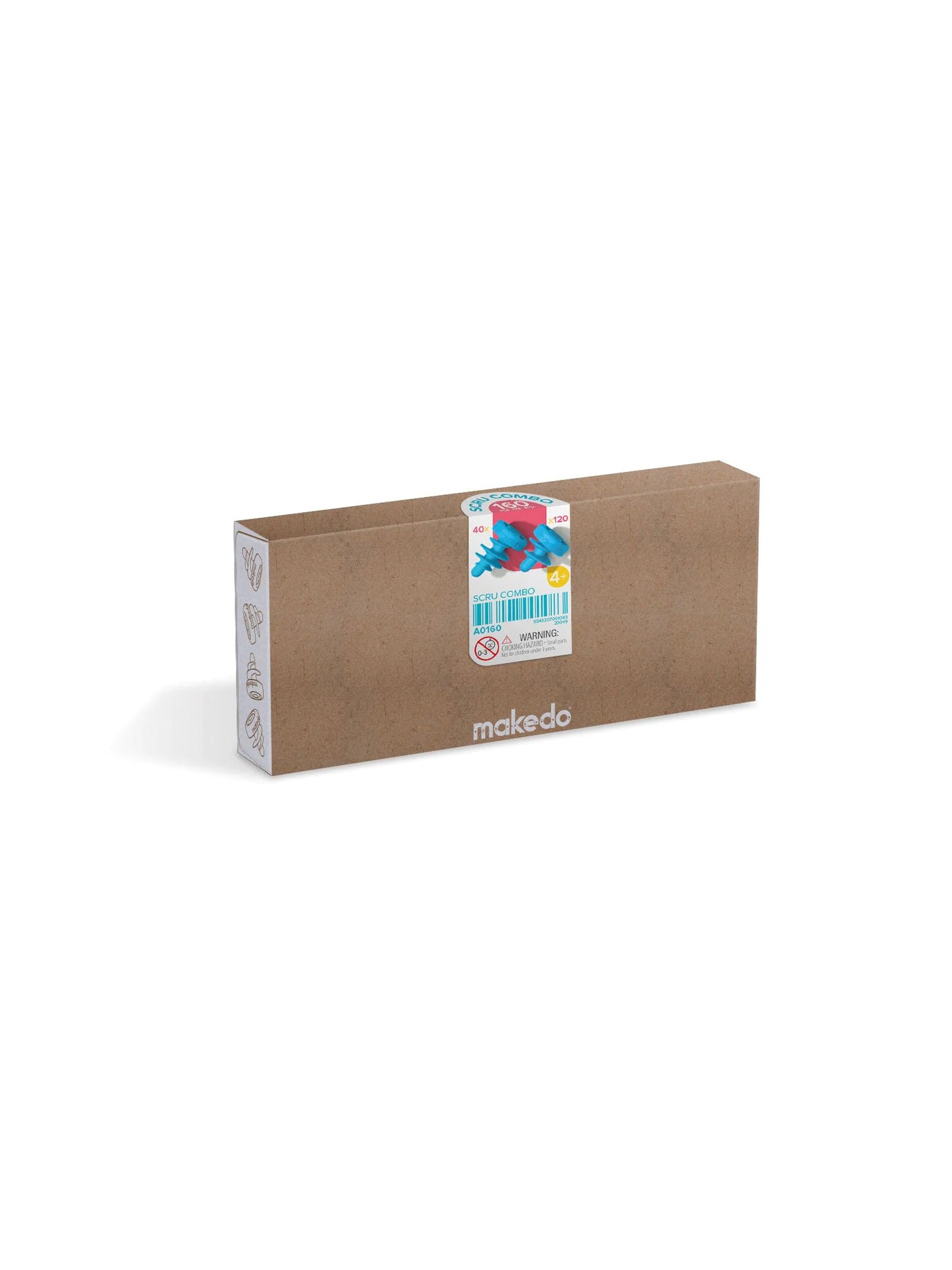 PACK TORNILLOS MAKEDO 160 PIEZAS Makedo KIDSME