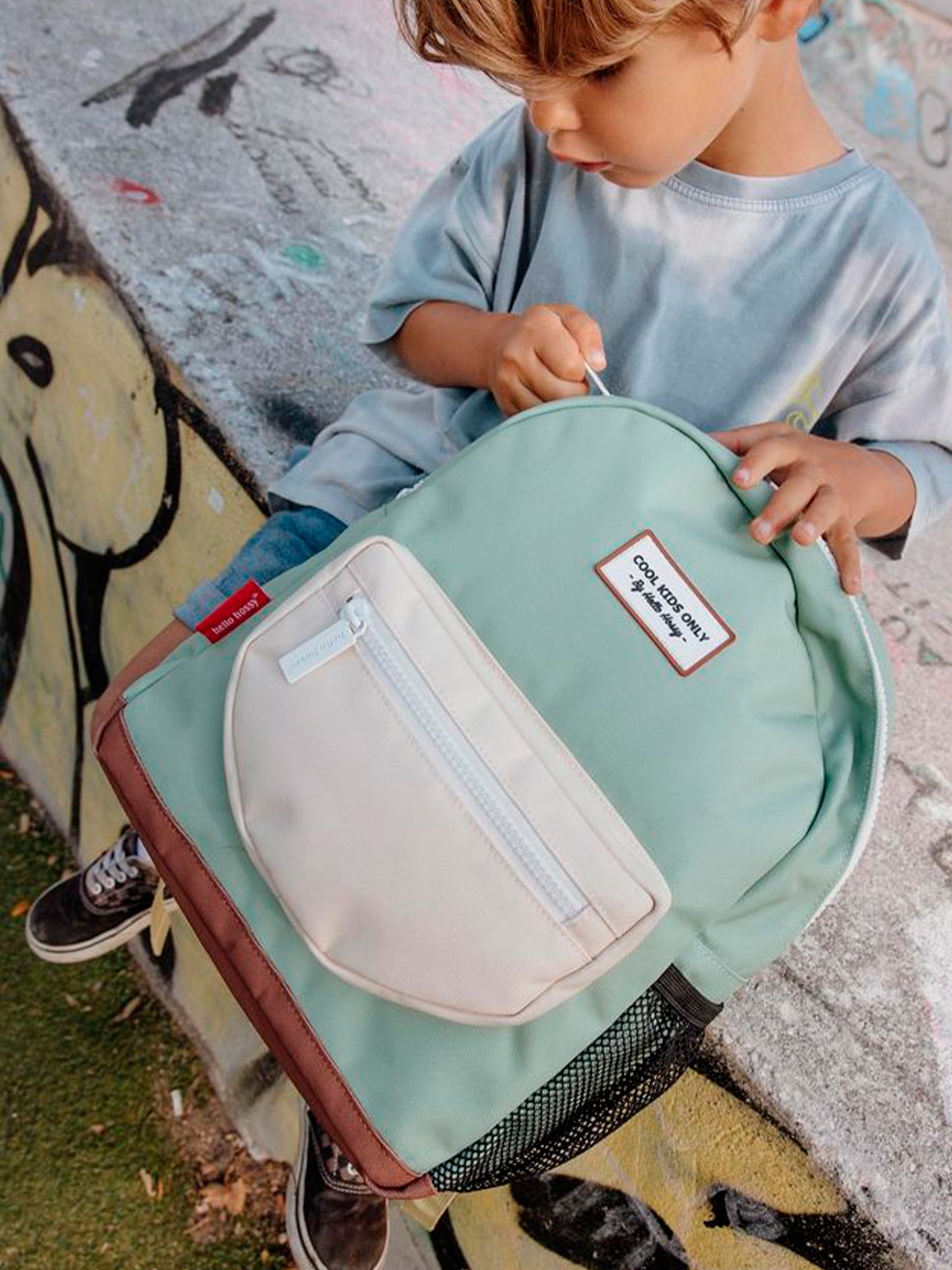 WATERCOLOR RECYCLED PLASTIC BACKPACK