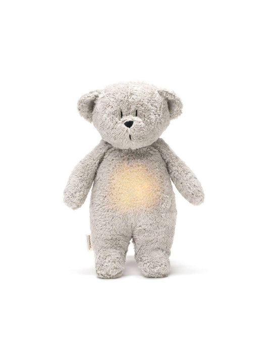 OSO DE PELUCHE LUZ Y SONIDO GREY NATUR Moonie KIDSME