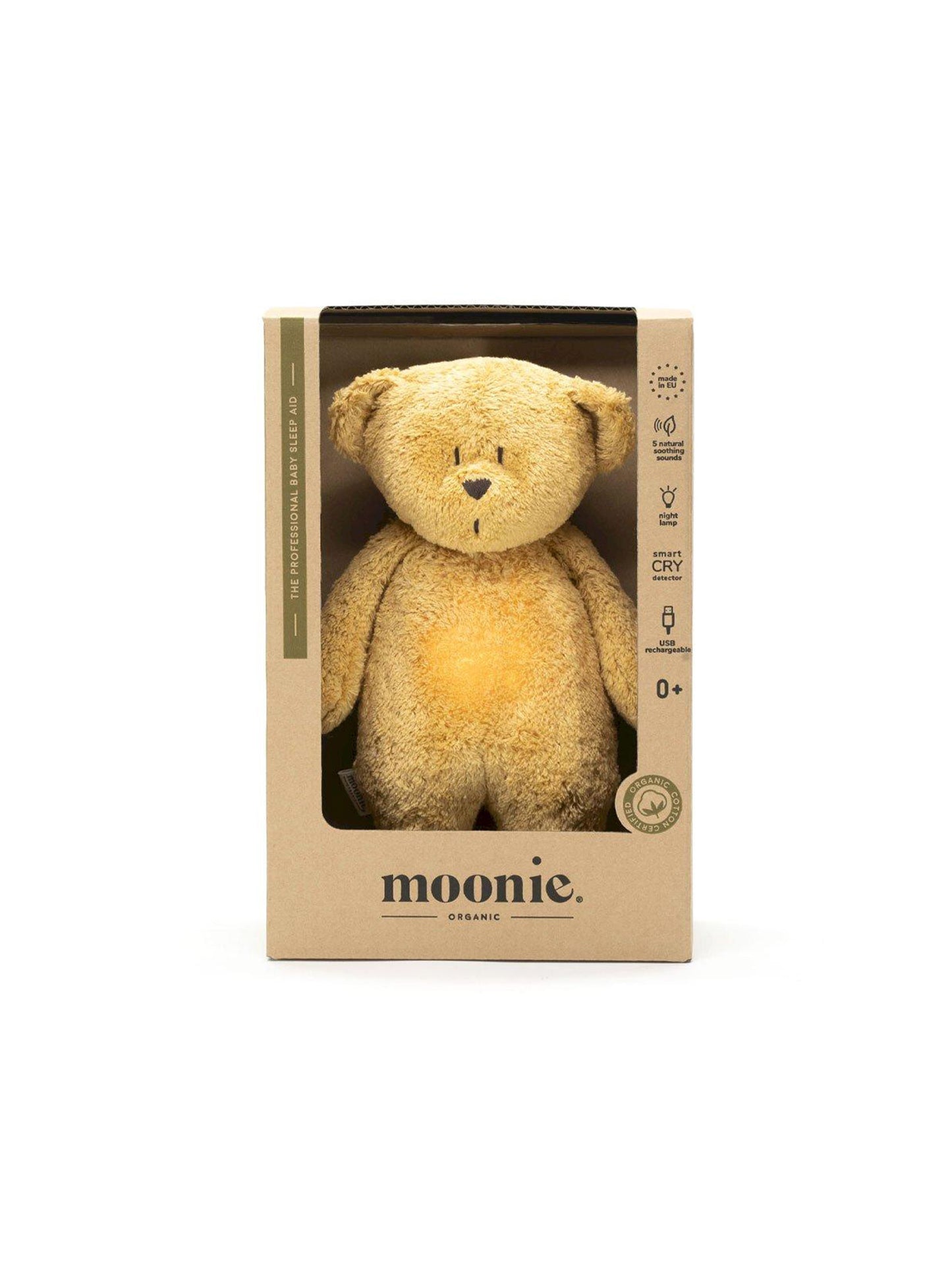 OSO DE PELUCHE LUZ Y SONIDO HONEY NATUR Moonie KIDSME