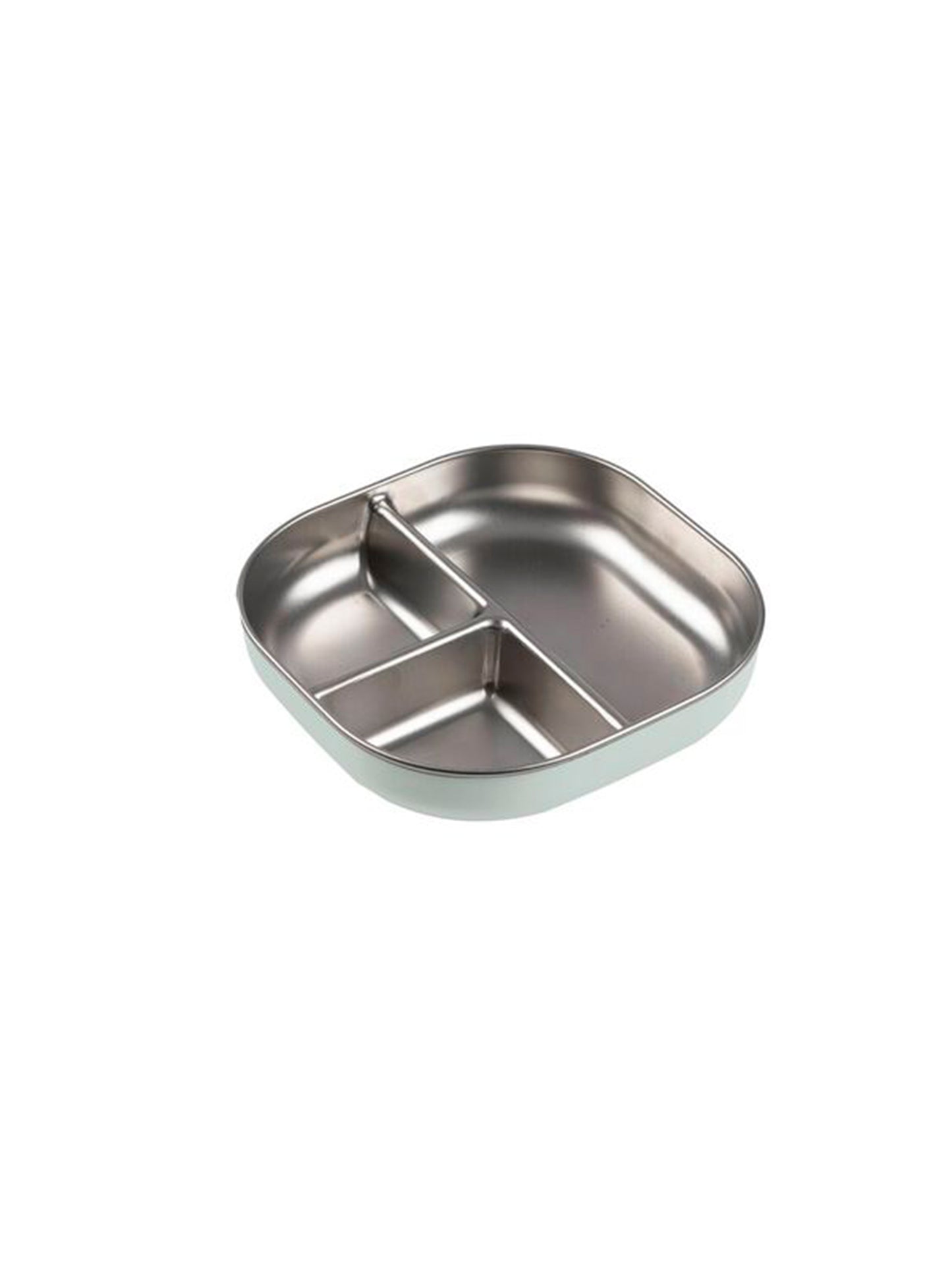 PLATO COMPART INOX APTO MICROONDAS VERDE