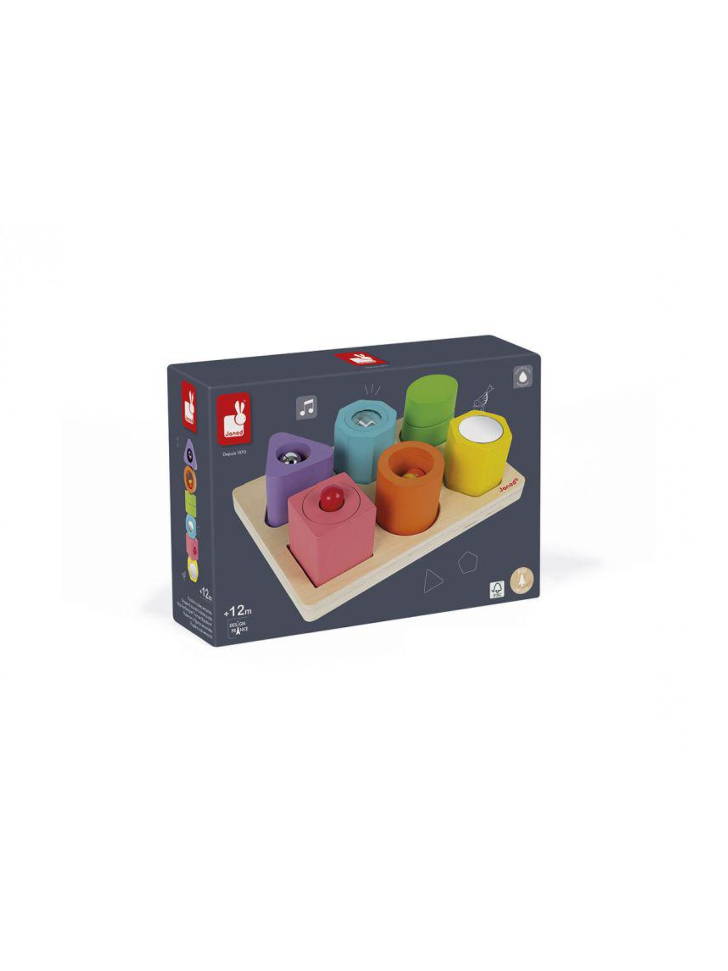 PUZLE CON 6 FIGURAS SENSORIALES I WOOD