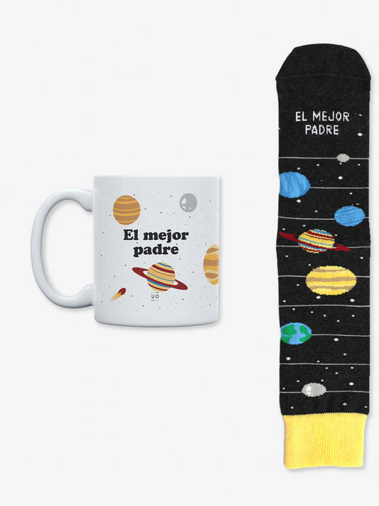 MUG + SOCKS "BEST DAD IN THE WHOLE SOLAR SYSTEM"