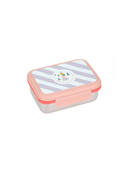 TUPPER-CAJA ALMUERZO ACERO INOX EXPLORER PINK