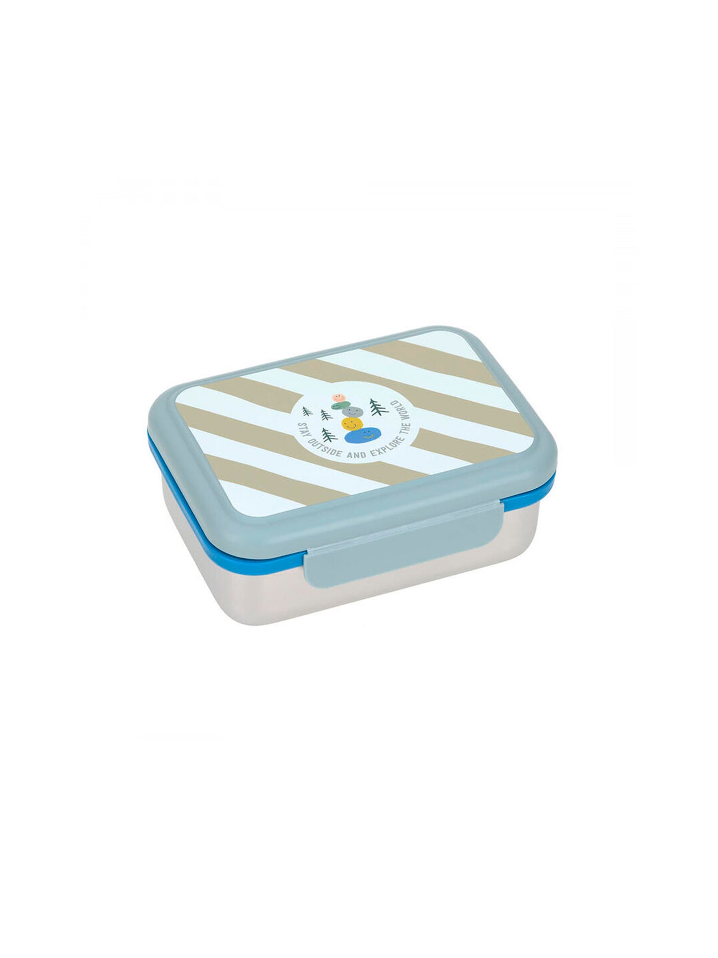TUPPER-CAJA ALMUERZO ACERO INOX EXPLORER BLUE
