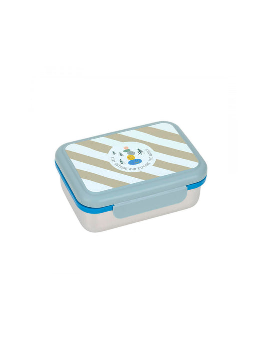 TUPPER-CAJA ALMUERZO ACERO INOX EXPLORER BLUE