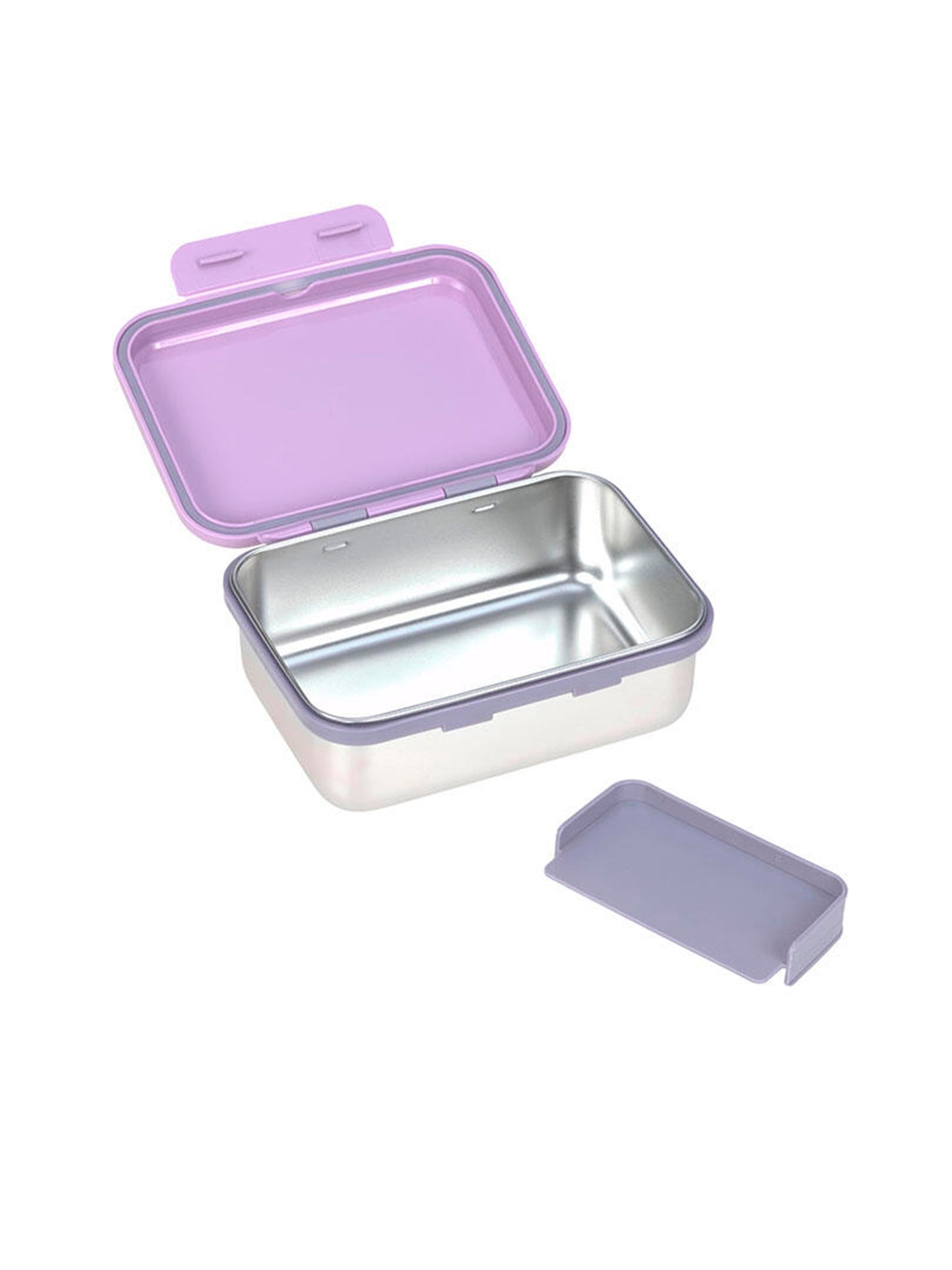 TUPPER-CAJA ALMUERZO ACERO INOX HEART LILAC