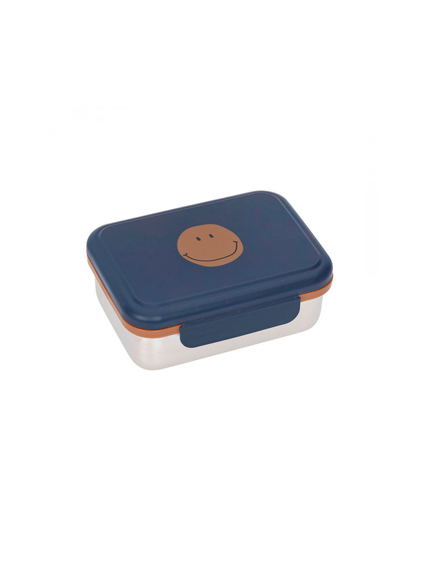 TUPPER-CAJA ALMUERZO ACERO INOX SMILE NAVY