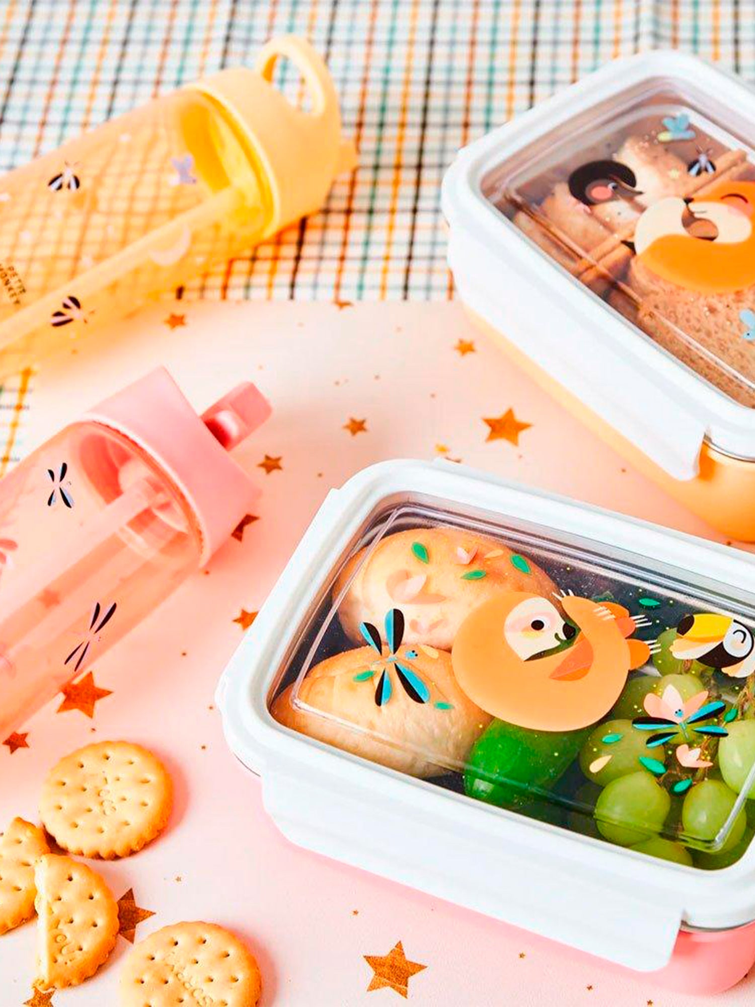 CAJA ALMUERZO ACERO INOXIDABLE FOX Petit Monkey KIDSME