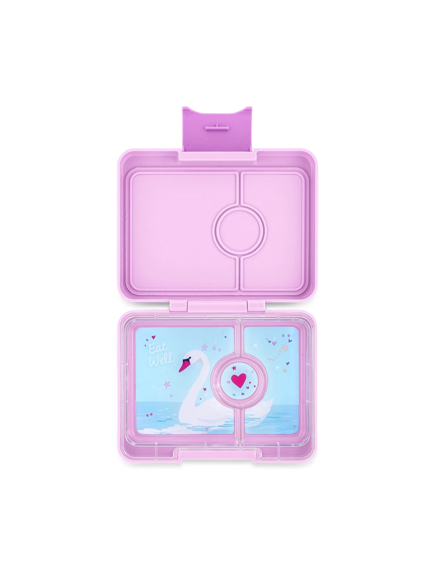 YUMBOX SNACK 3 SECCIONES CISNE LILA