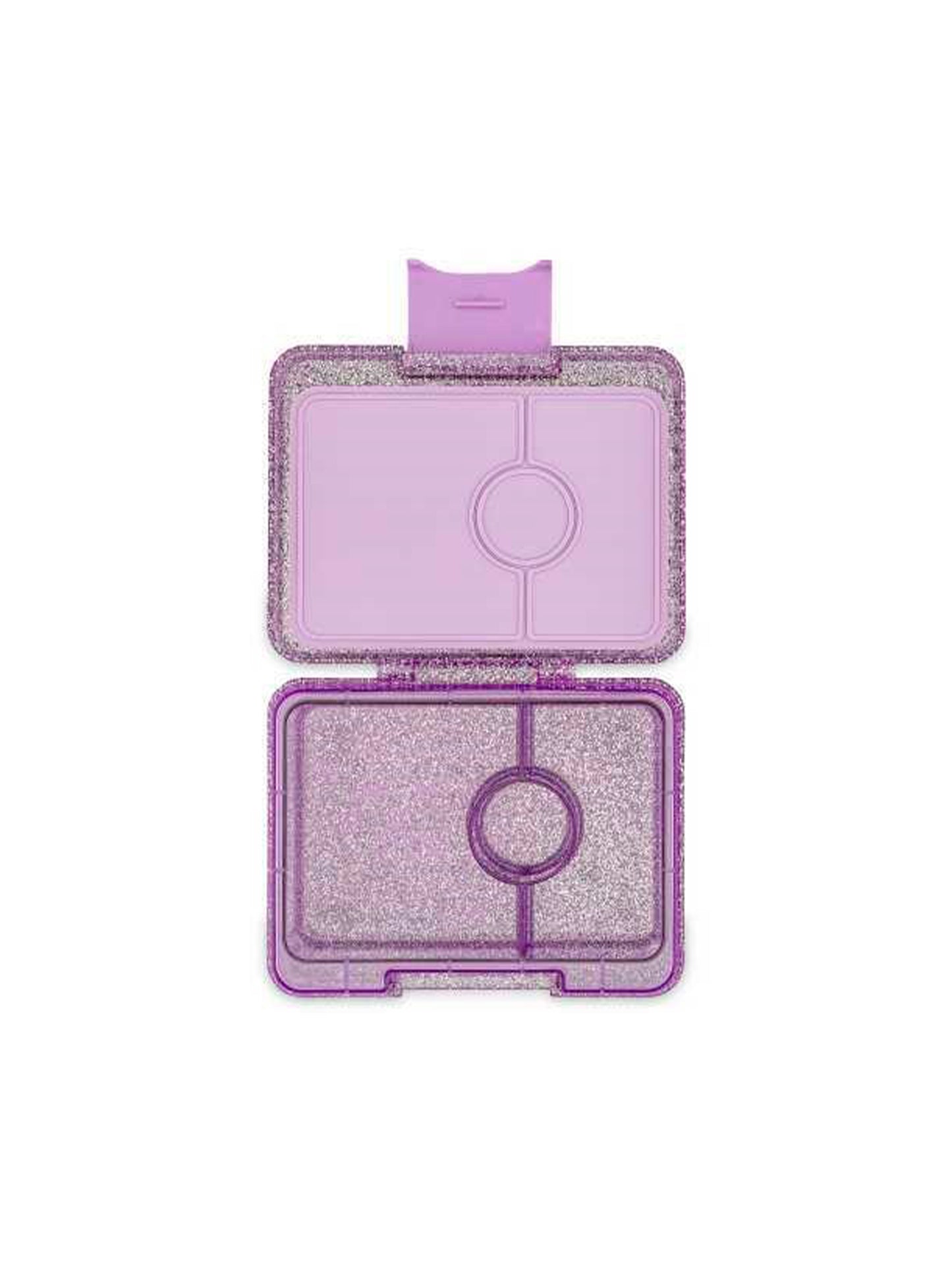 YUMBOX SNACK 3 SECCIONES PURPLE GLITTER