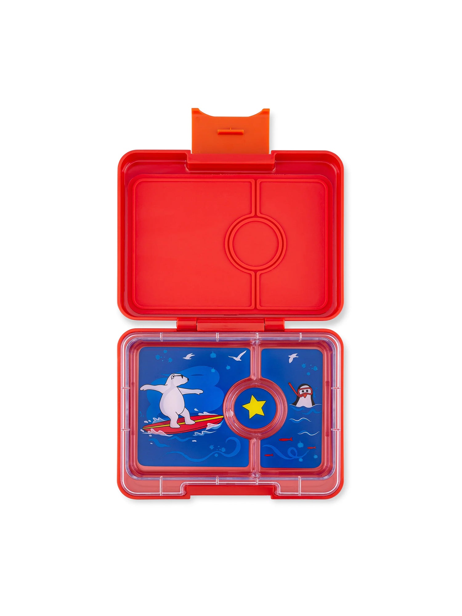 YUMBOX SNACK 3 SECCIONES POLAR BEAR RED Yumbox KIDSME