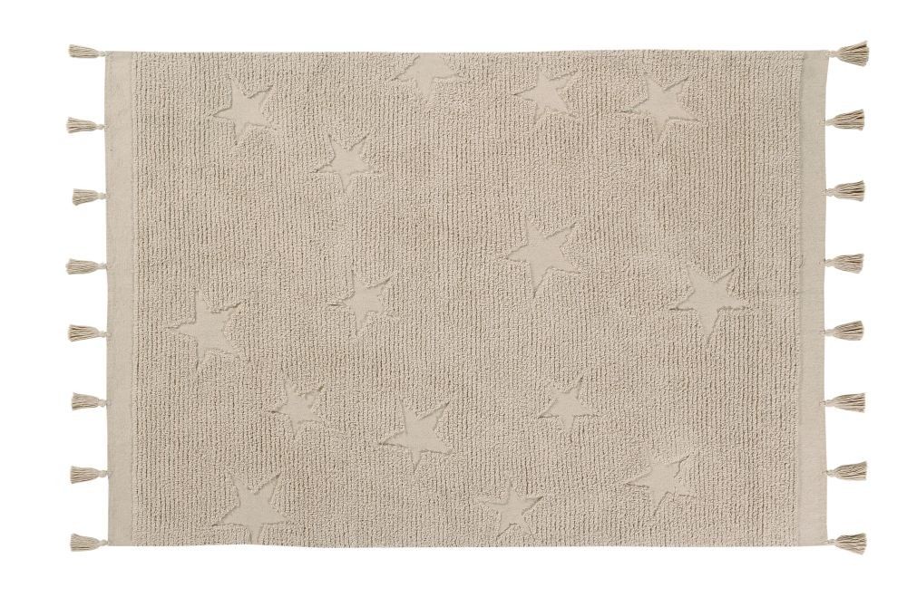 ALFOMBRA LAVABLE HIPPY STARS NATURAL Kidsme Store KIDSME