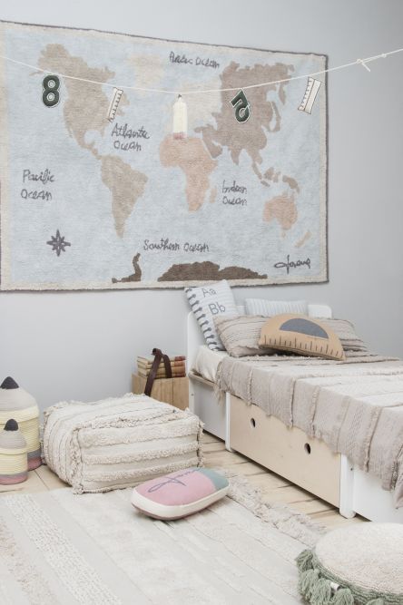 ALFOMBRE LAVABLE VINTAGE MAP Kidsme Store KIDSME