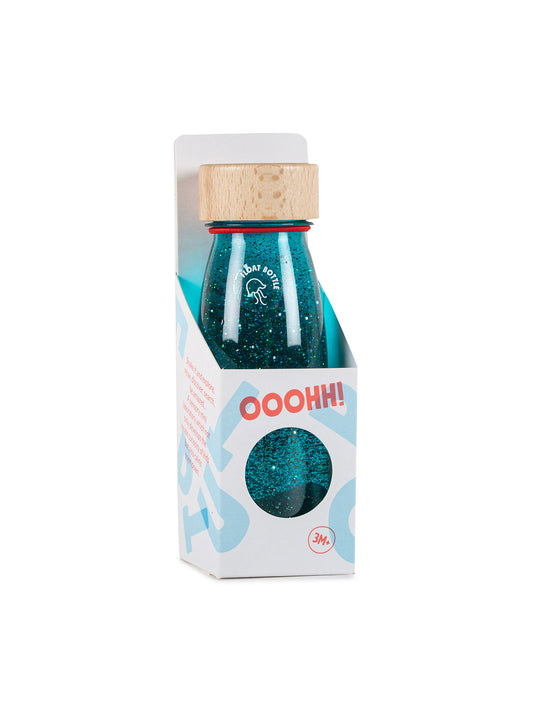 BOTELLA SENSORIAL TURQUESA Petit Boum KIDSME