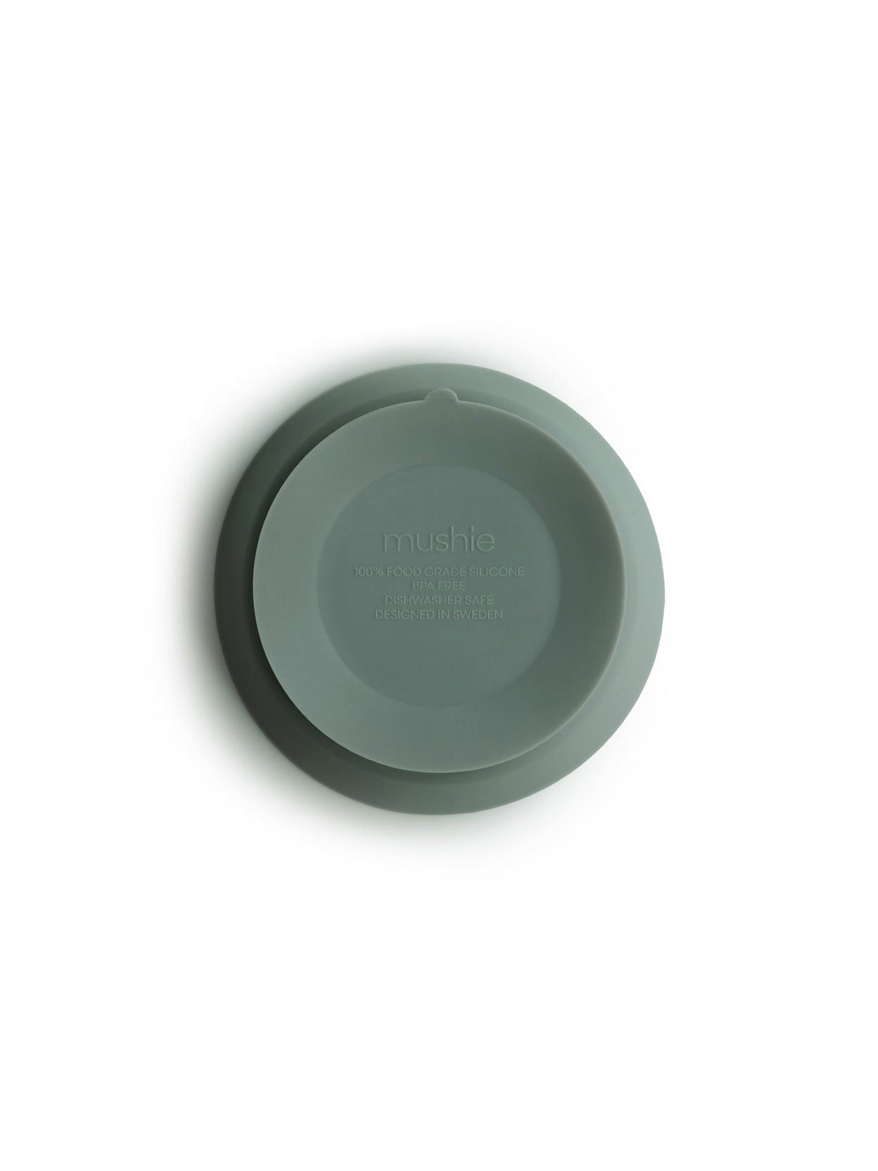 BOL SILICONA CON VENTOSA CAMBRIDGE BLUE Mushie KIDSME