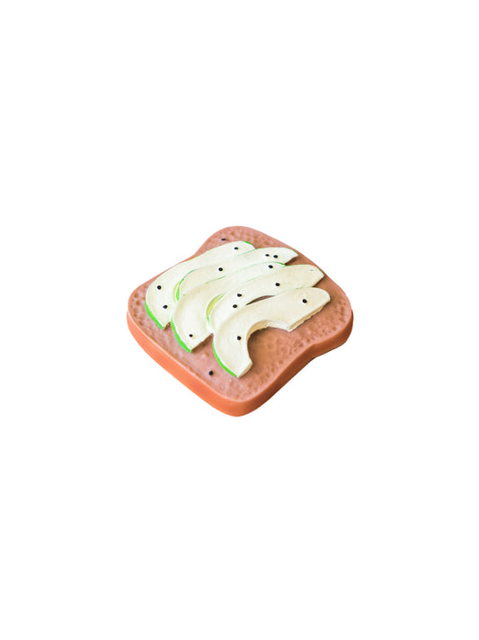 MORDEDOR CAUCHO TOSTADA AGUACATE Lolaletost KIDSME