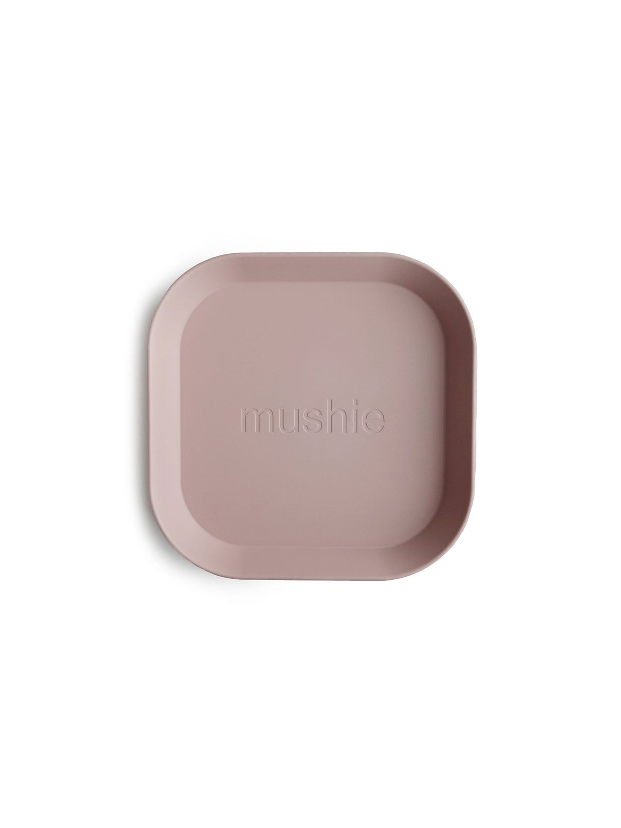 PLATOS VAJILLA CUADRADOS BLUSH Mushie KIDSME