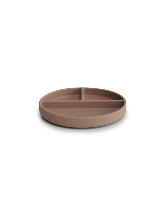 PLATO CON VENTOSA NATURAL Mushie KIDSME